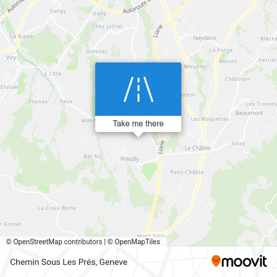 Chemin Sous Les Prés map