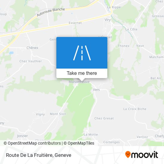 Route De La Fruitière map