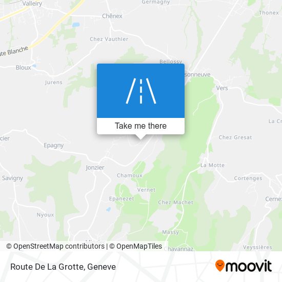 Route De La Grotte map