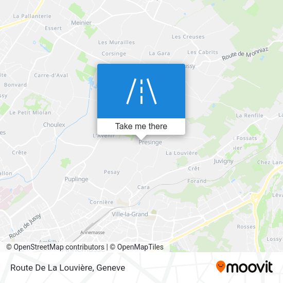Route De La Louvière map