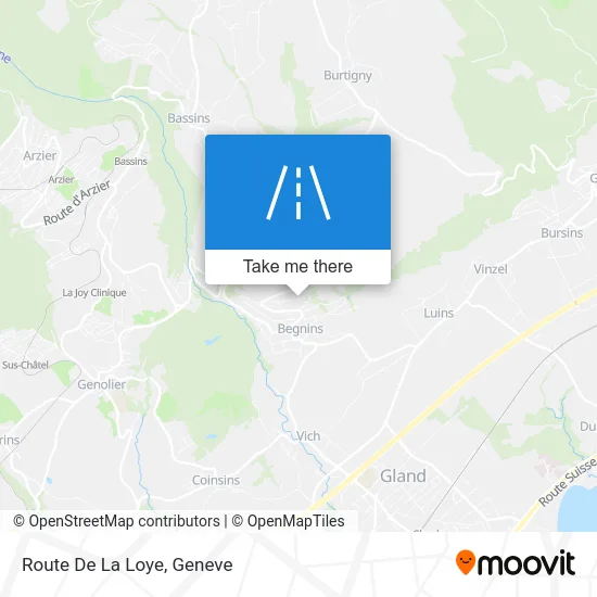 Route De La Loye map