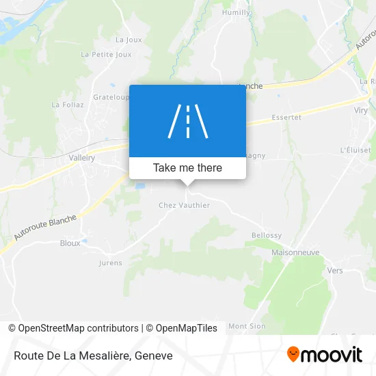 Route De La Mesalière map