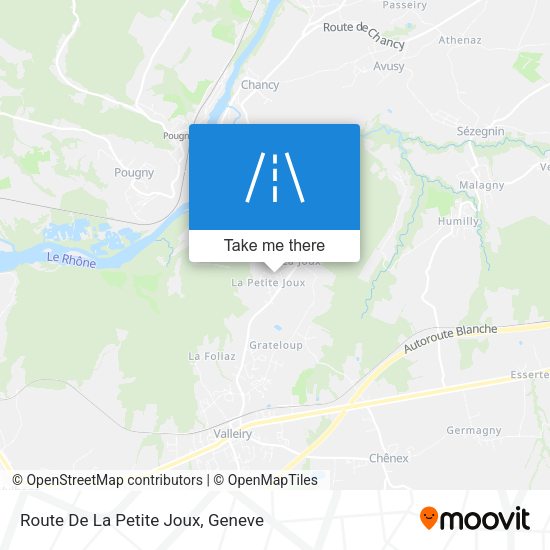 Route De La Petite Joux map