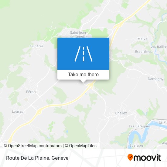 Route De La Plaine map