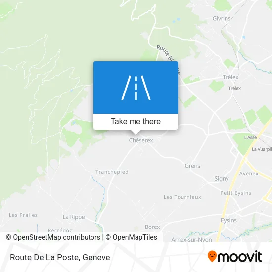 Route De La Poste map