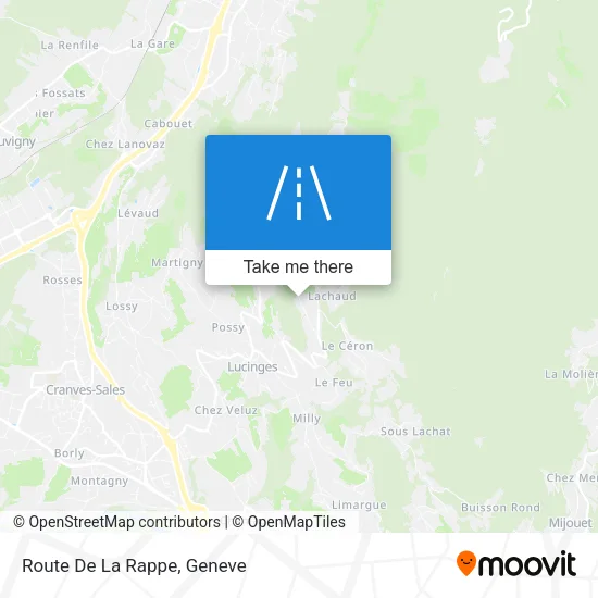 Route De La Rappe map