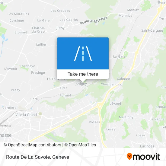 Route De La Savoie map