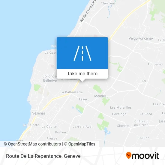 Route De La-Repentance map