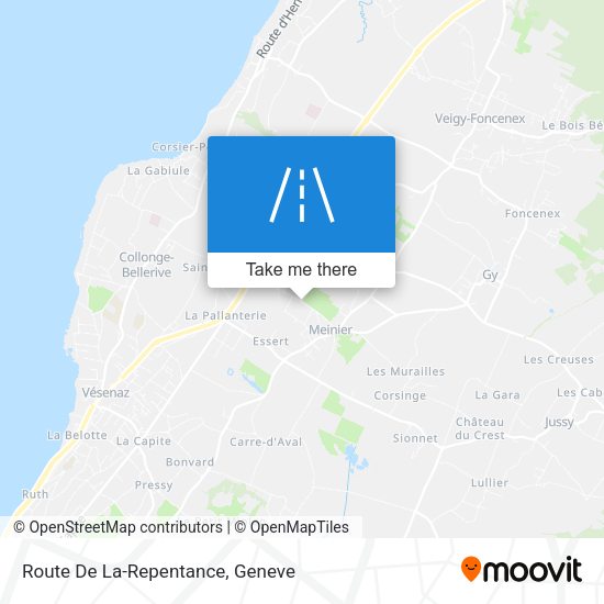 Route De La-Repentance map