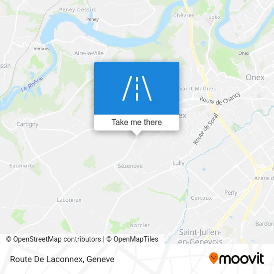 Route De Laconnex map
