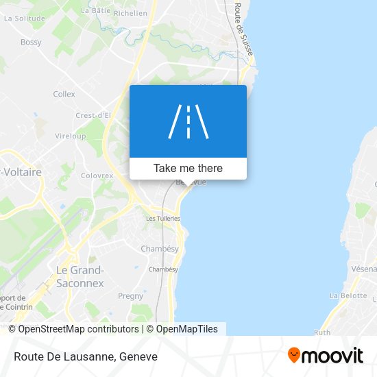 Route De Lausanne map