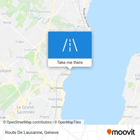 Route De Lausanne map