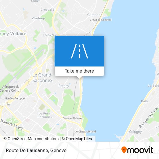 Route De Lausanne map