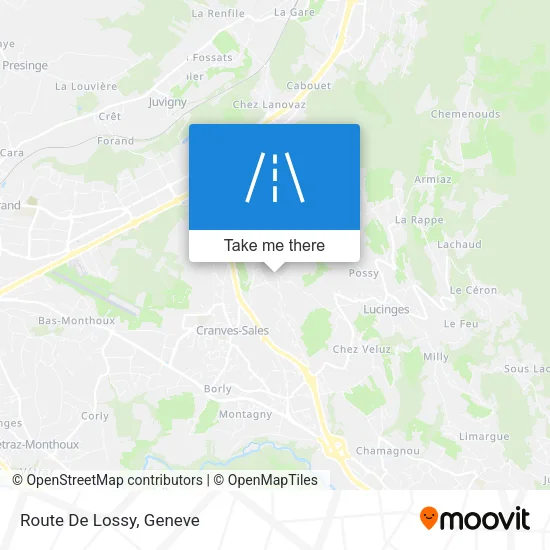 Route De Lossy map