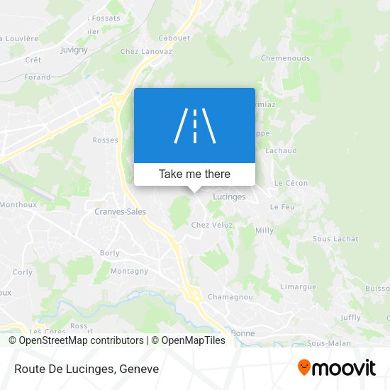 Route De Lucinges map