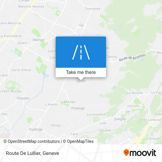 Route De Lullier map