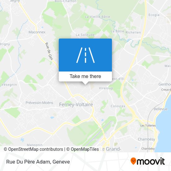 Rue Du Père Adam map