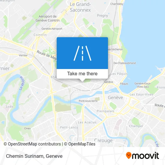 Chemin Surinam map