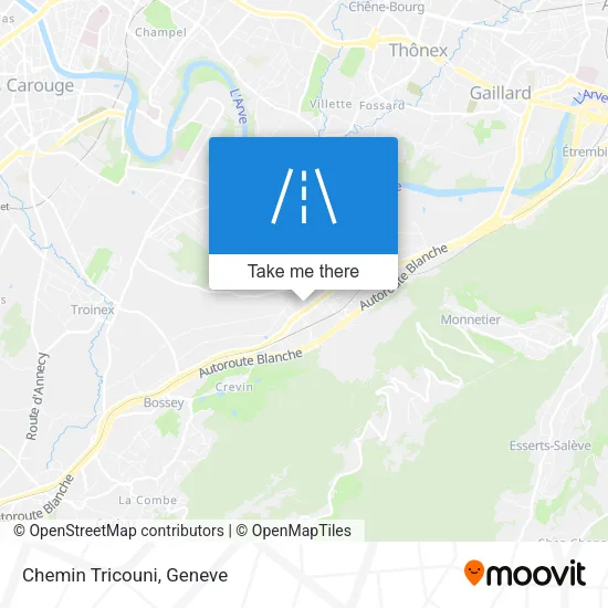 Chemin Tricouni map