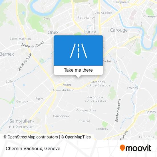 Chemin Vachoux map