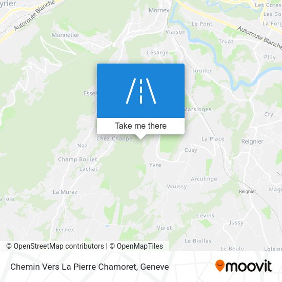 Chemin Vers La Pierre Chamoret map