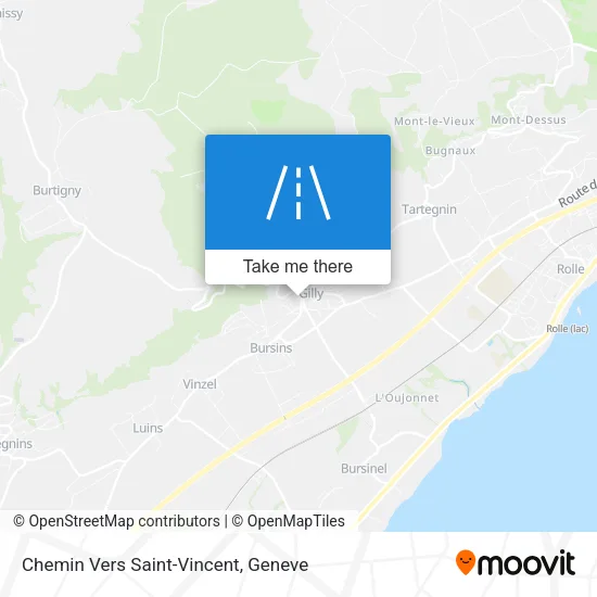 Chemin Vers Saint-Vincent map