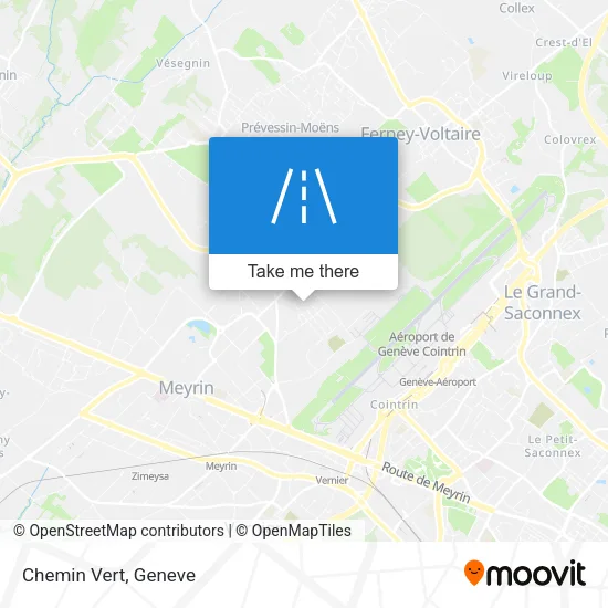 Chemin Vert map