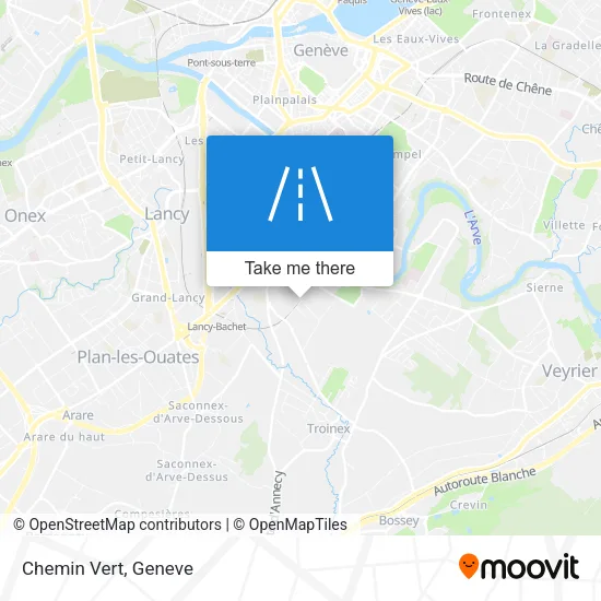 Chemin Vert map