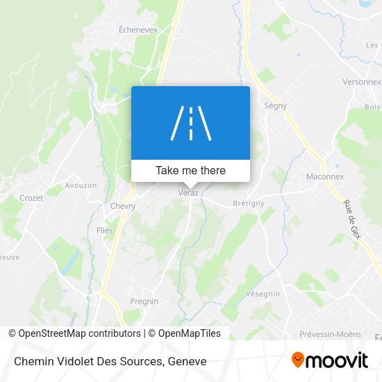 Chemin Vidolet Des Sources map