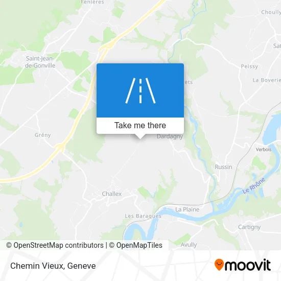 Chemin Vieux map