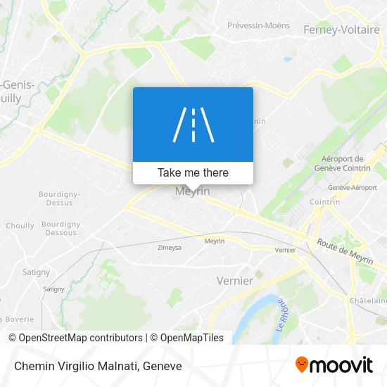 Chemin Virgilio Malnati map