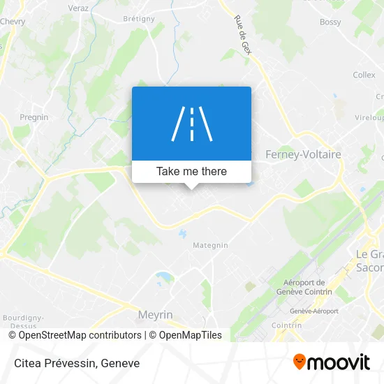 Citea Prévessin map