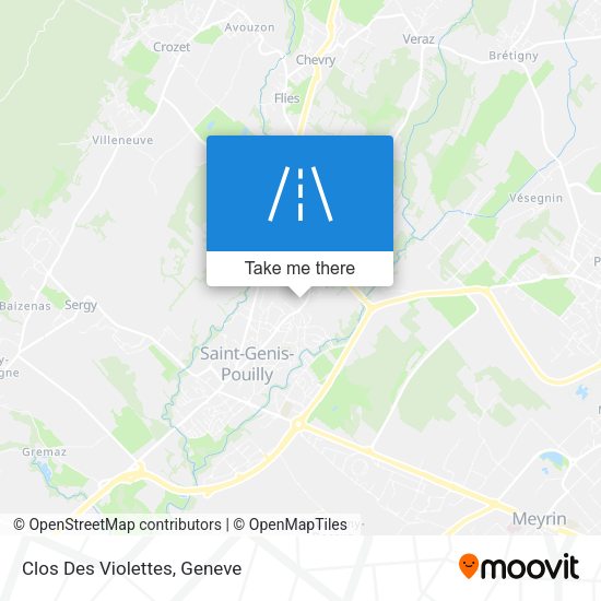 Clos Des Violettes map