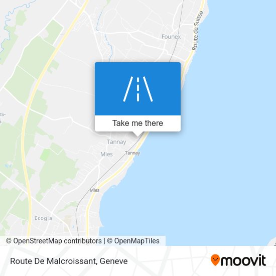 Route De Malcroissant map