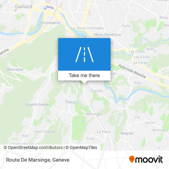 Route De Marsinge map
