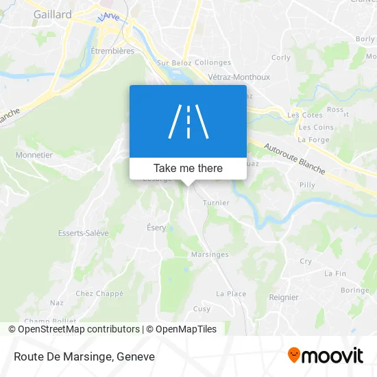 Route De Marsinge map