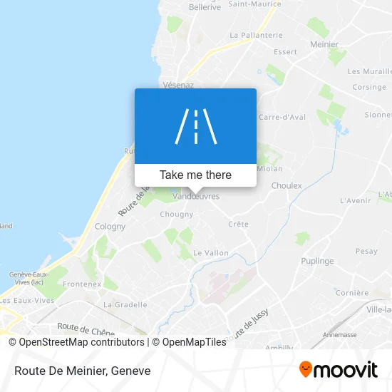 Route De Meinier map