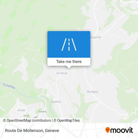 Route De Mollenson map
