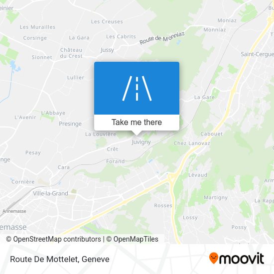 Route De Mottelet map