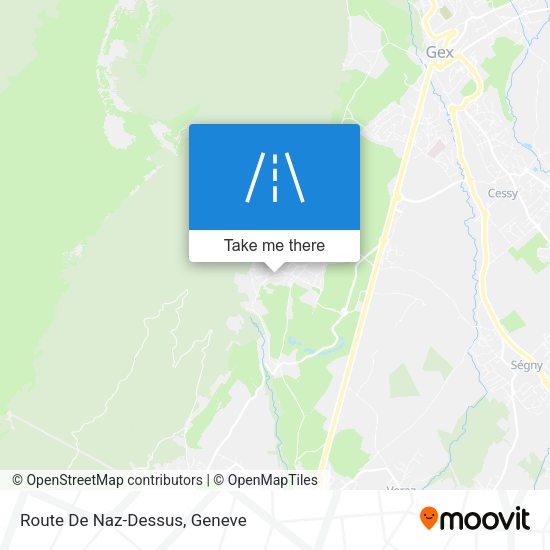 Route De Naz-Dessus map