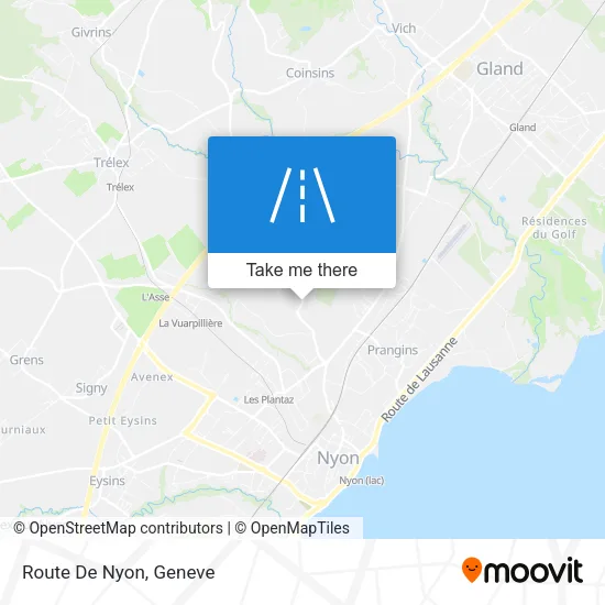Route De Nyon map