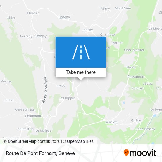 Route De Pont Fornant map