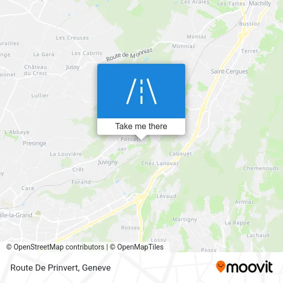 Route De Prinvert plan