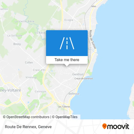 Route De Rennex map