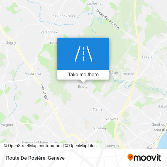 Route De Rosière plan