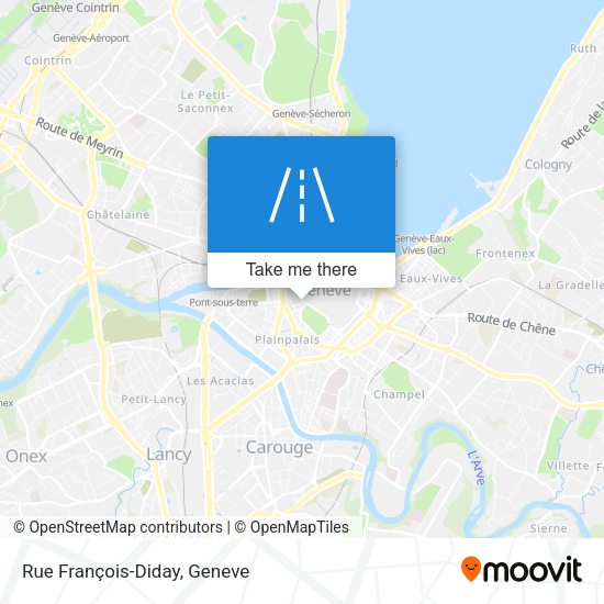 Rue François-Diday map