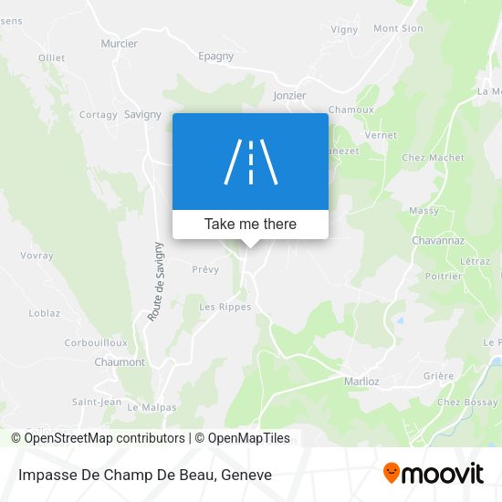 Impasse De Champ De Beau map