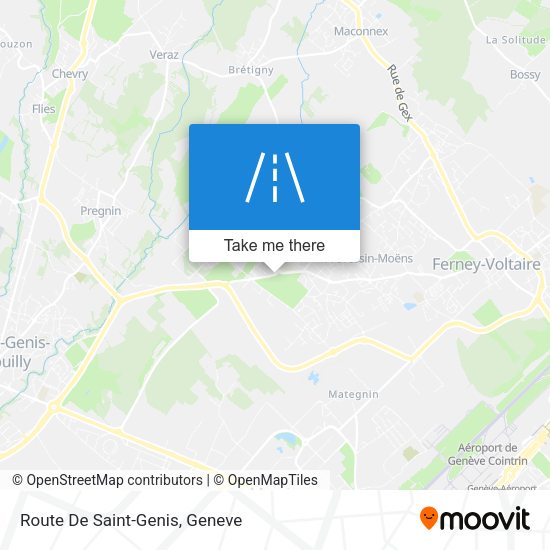 Route De Saint-Genis map