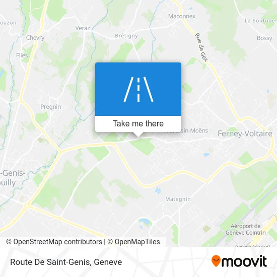 Route De Saint-Genis map
