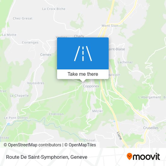 Route De Saint-Symphorien map